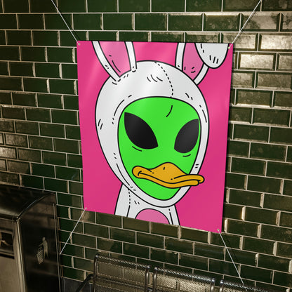 Duck Bunny Alien Matte Banner