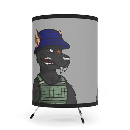 Wolf Army Vest Tatical Gear Werewolve Tripod Lamp with High-Res Printed Shade, US\CA plug