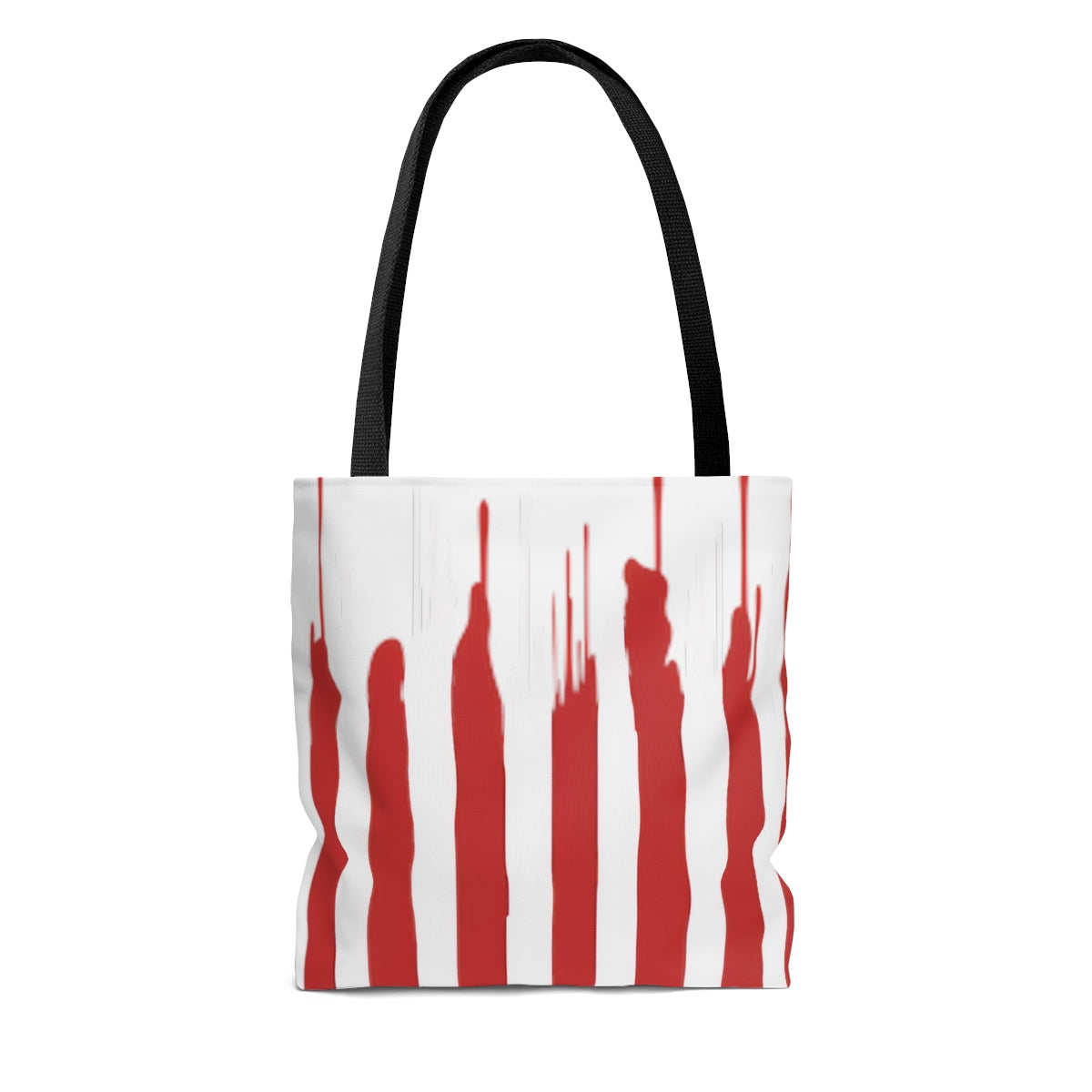 Military Army Cyborg Werewolf USA American Flag Wolf AOP Tote Bag