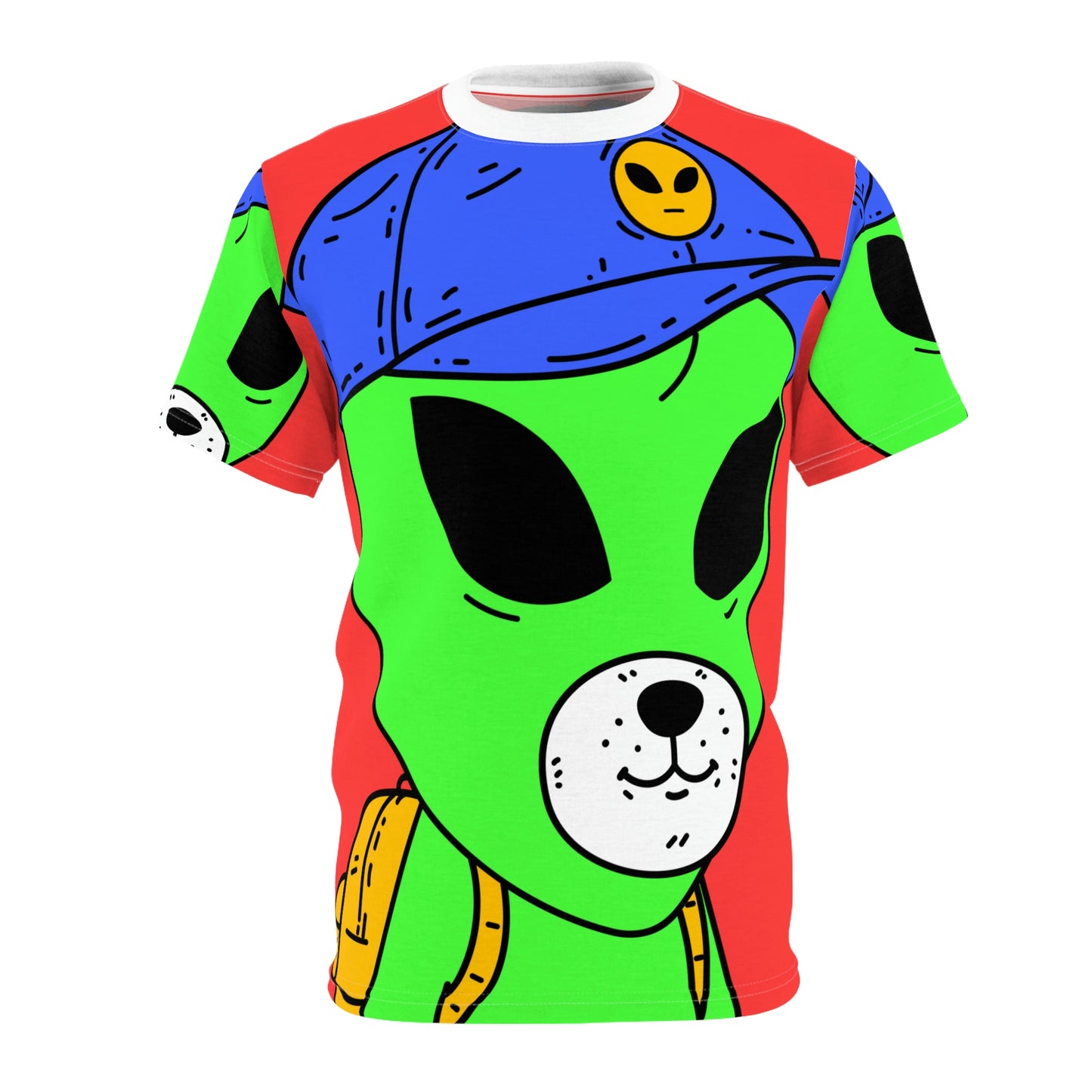 Alien Animal School Learning Educate Visitor Unisex AOP Cut & Sew Tee