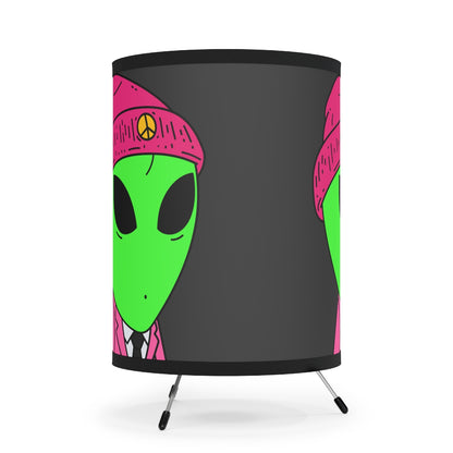 Lámpara trípode empresarial Peace Alien Pink Suit con pantalla impresa de alta resolución, enchufe US\CA 