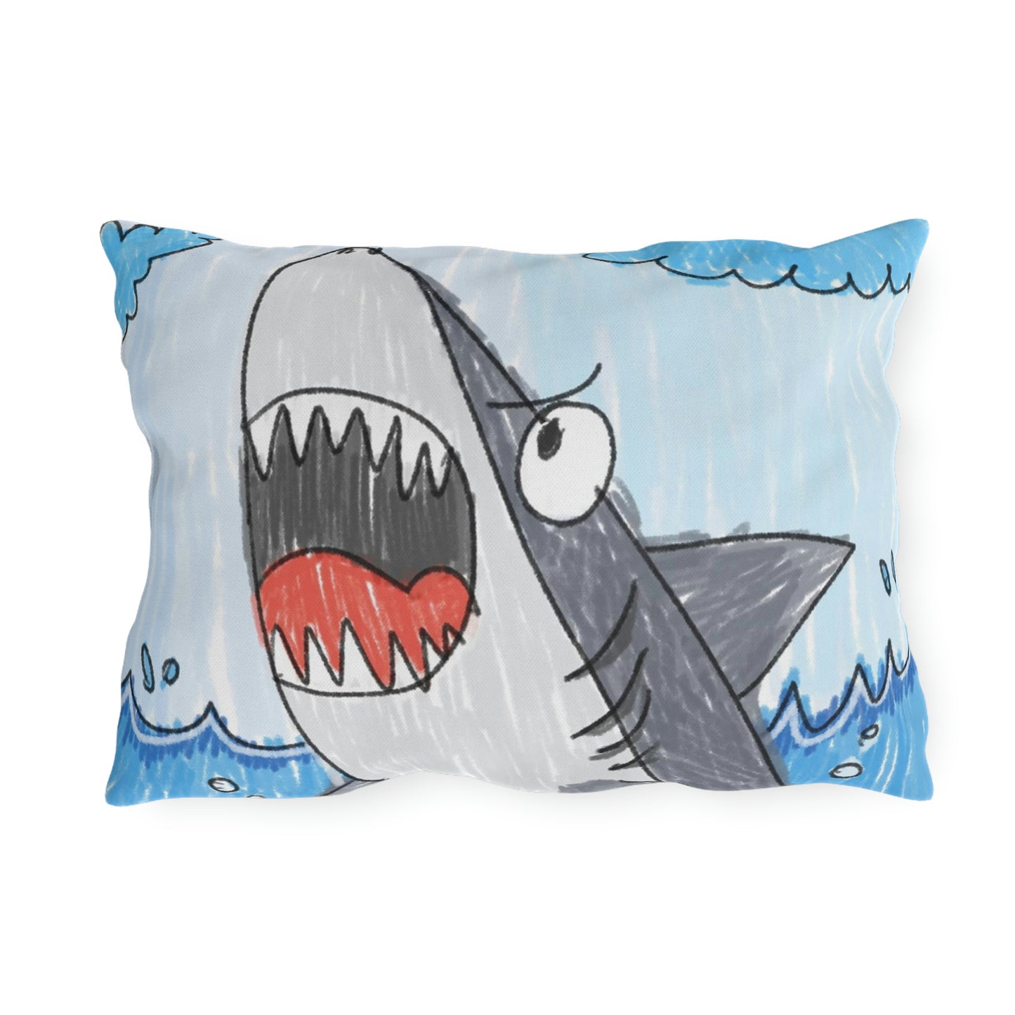 Shark Jaw Teeth Attack Ocean Sea Creature Outdoor Pillows