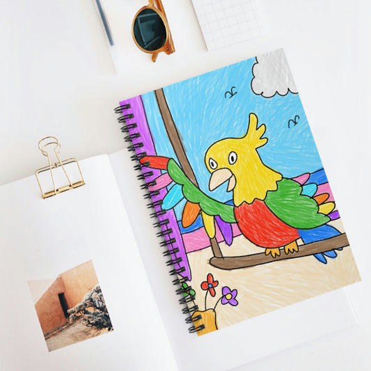 Animal Lover Parrot Perfect Gift for Parrot Owners Spiral Notebook - Ruled Line