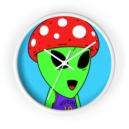 Healthy Sport Jersey Mushroom Alien Wall clock