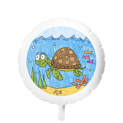 Sea Turtle Beach Sand Ocean Mylar Helium Balloon