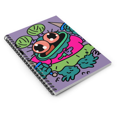 Frog Fly Fantasy Spiral Notebook - Ruled Line