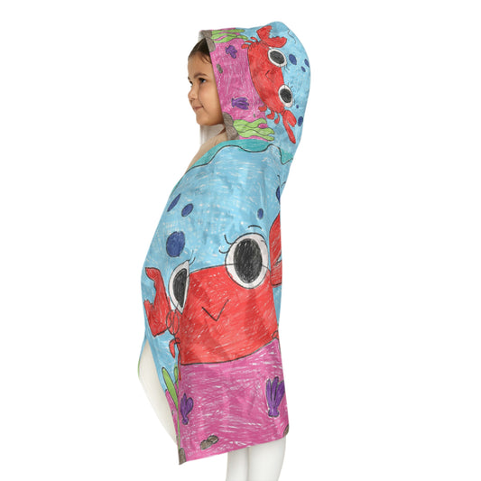 Lobster Crab Graphic Sea Lovers Youth Hooded Towel
