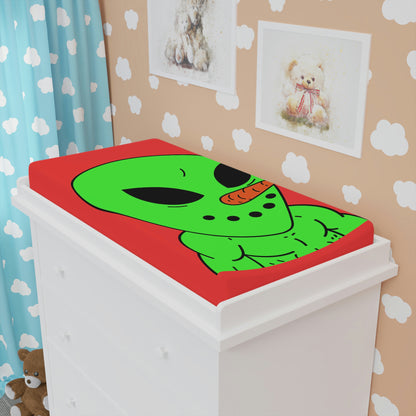 Veggie Visi Alien Vegetable Visitor Baby Changing Pad Cover - Visitor751