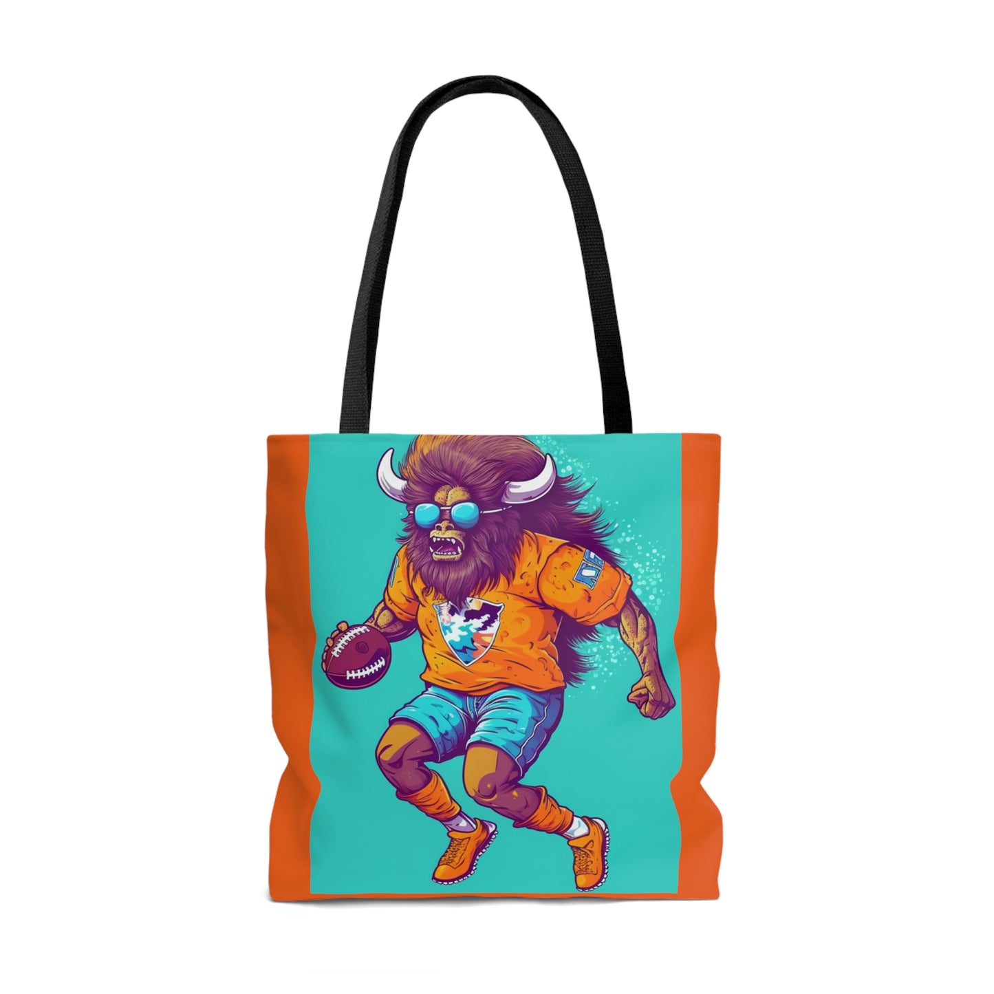 American Buffalo Football Player Sport USA Graphic Tote Bag (AOP)