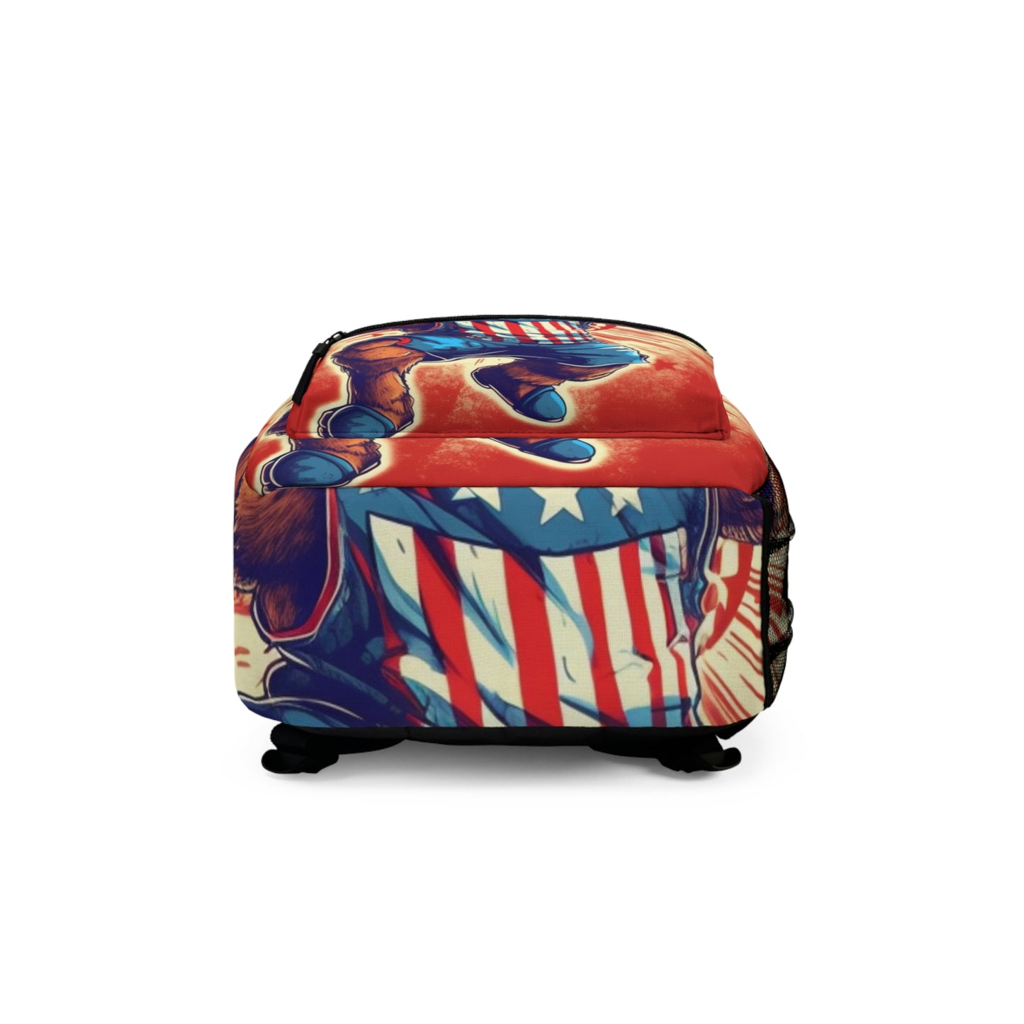 Slam Dunk for Independence:Patriotic Bear's 4th of July Basketball Game Backpack