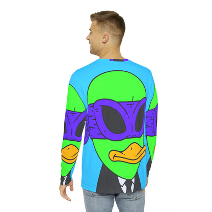 Alien Visitor 751 men's Long Sleeve AOP Shirt