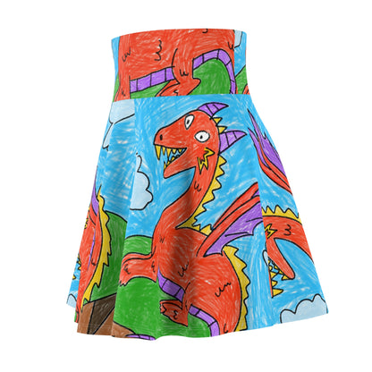 Fierce Dragon Medieval Women's Skater Skirt