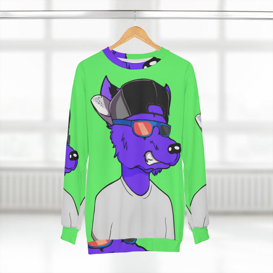 Relax Wolf Chill Smooth Cartoon AOP Unisex Sweatshirt