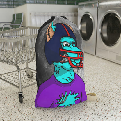 Foot Ball Full Moon American Werewolve Wolf Cyborg Laundry Bag