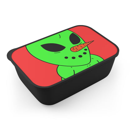 Veggie Visi The Vegetable Visitor Alien PLA Bento Box with Band and Utensils