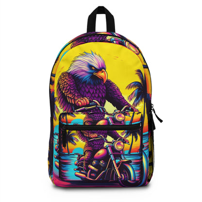 Rider Motorcycle American Bald Eagle Flyer US Gráfico Mochila