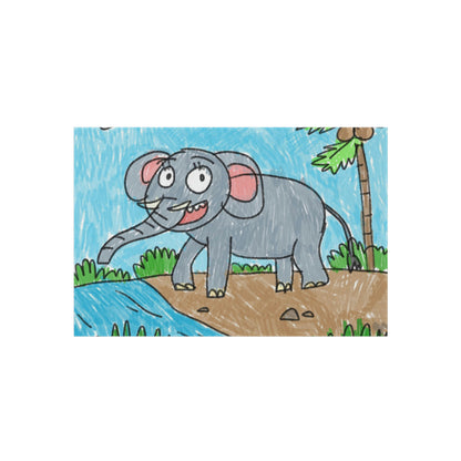 Elefante Elephant King Safari Animal Outdoor Rug