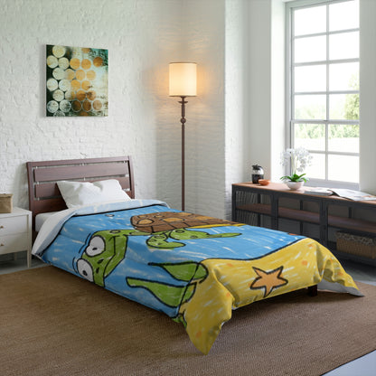 Sea Turtle Beach Sand Ocean Comforter