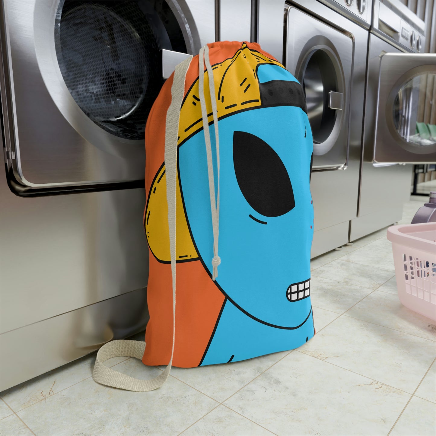 Alien Blue Blood Visitor Laundry Bag