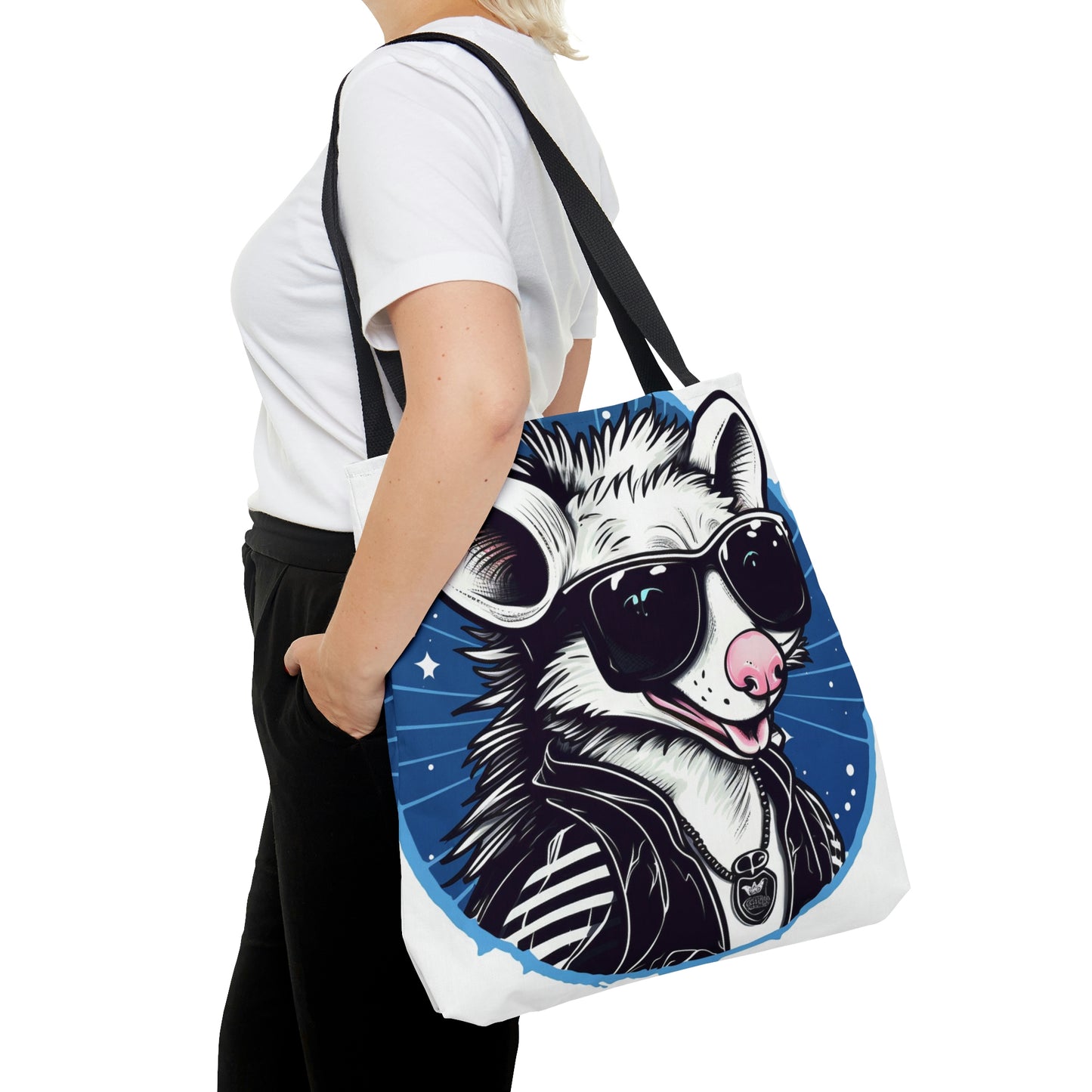 Whimsical Possum Retro Art Tote Bag (AOP)