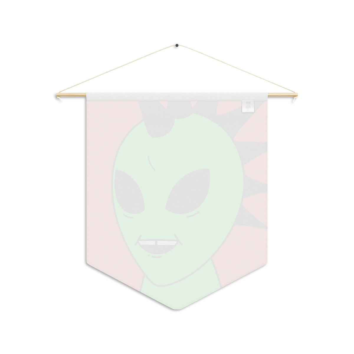 Black Hair Spiked Visitor Alien Pennant