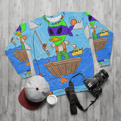 Fishy Alien Fish Catcher Visitante 751 Pesca AOP Sudadera unisex 