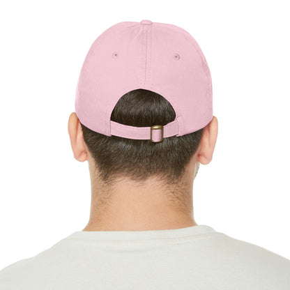 The Kraken Octopus Clean Graphic Dad Hat with Leather Patch (ラウンド)