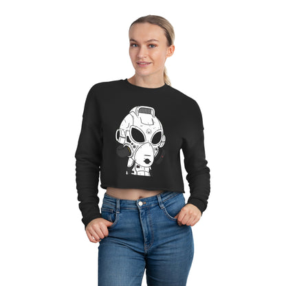 Alien LOL Visitor Women's Cropped Sweatshirt