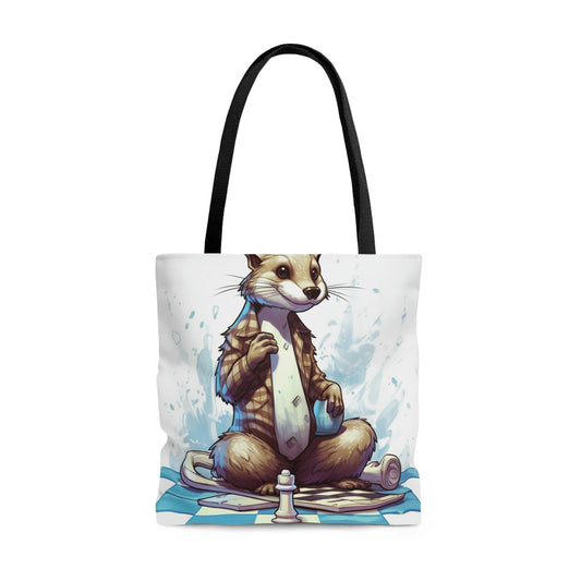 Otter Chess Game Grand Master Player Graphic Tote Bag (AOP)