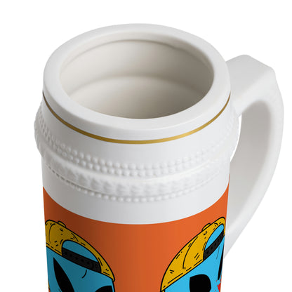 Blue Blood Visitor Alien Beer Stein Mug