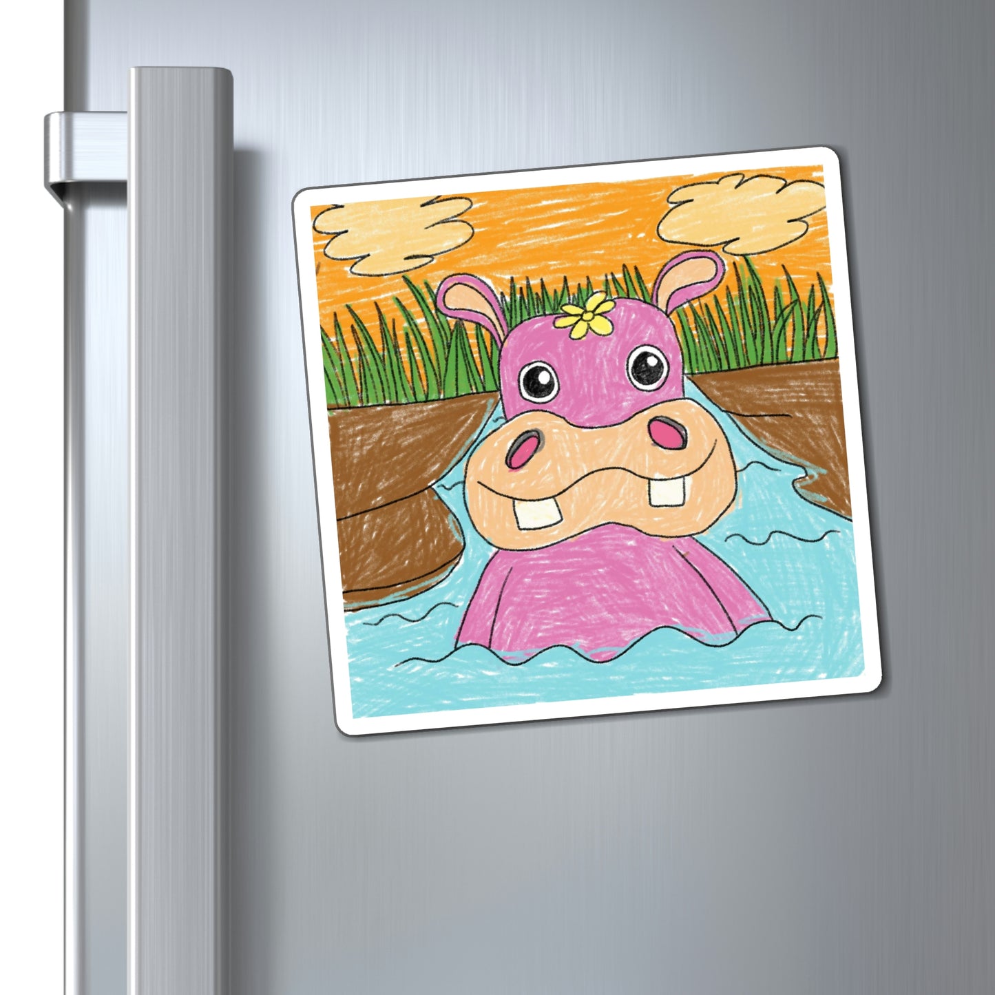 Hippo Hippopotamus Animal Creature Graphic Magnets