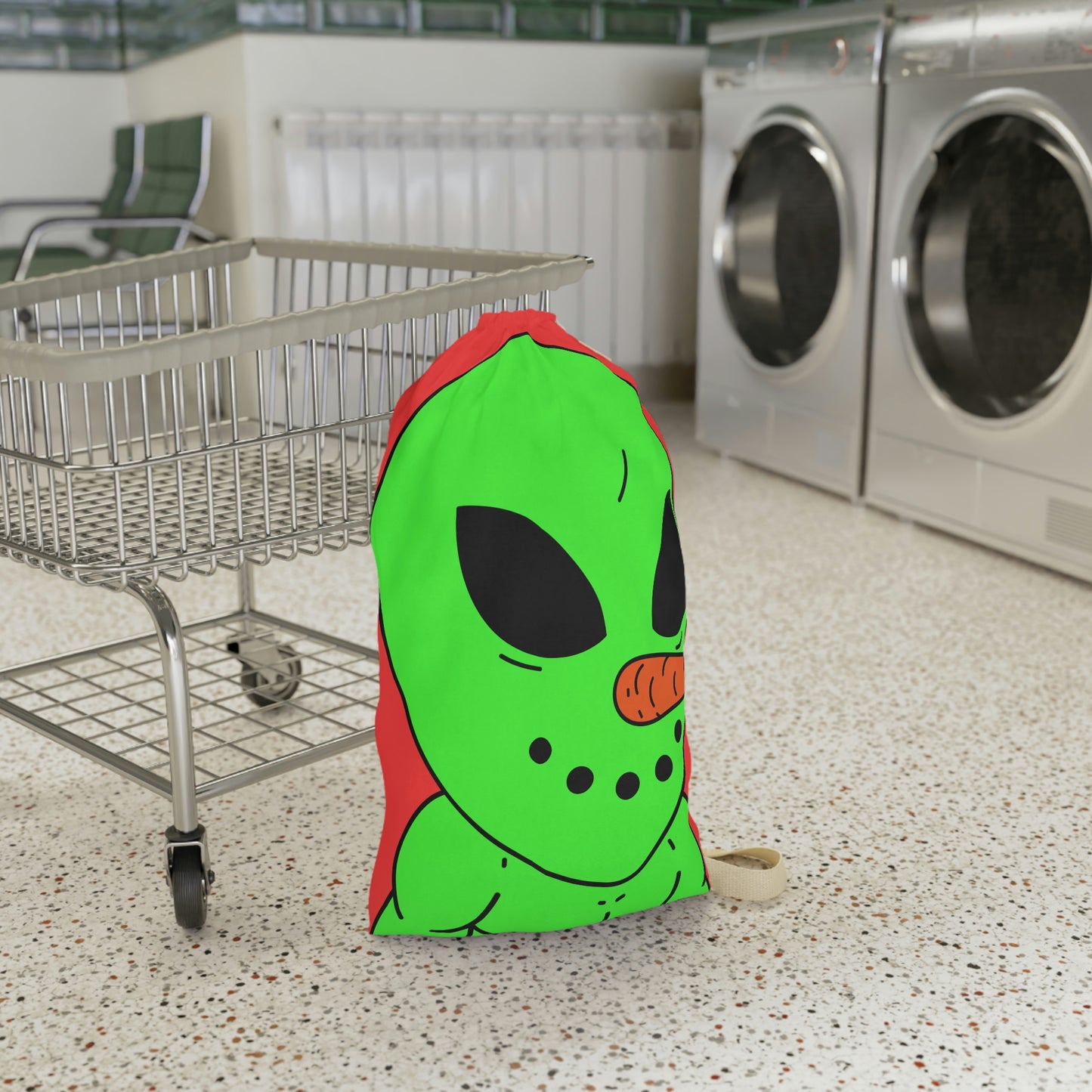 Veggie Visi Alien Vegetable Visitor Laundry Bag