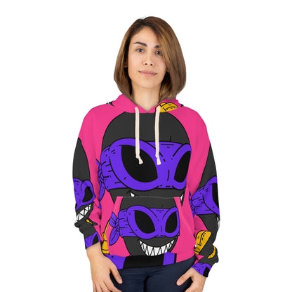 Dark Ninja Warrior Alien Visitor AOP Unisex Pullover Hoodie