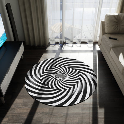 Alfombra Vortex Illusion Design Tres Redondas