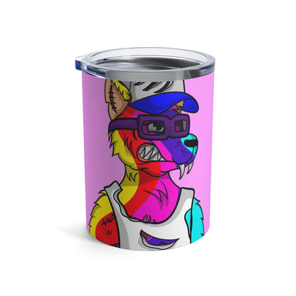 Werewolve Tiedye Rainbow Wolf Tumbler 10oz