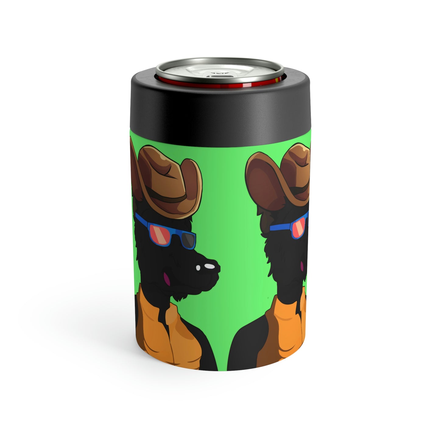 Cowgirl Wolf Cyborg Wolve Can Holder