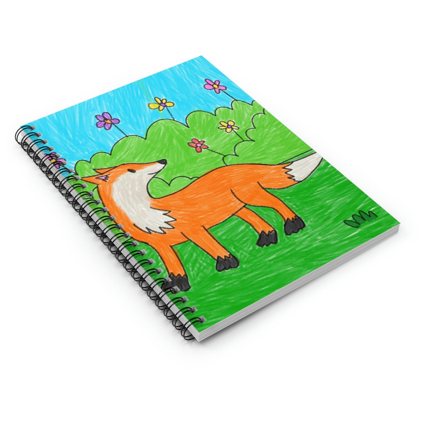 Fox Woodland Animal Foxy Spiral Notebook - Ruled Line