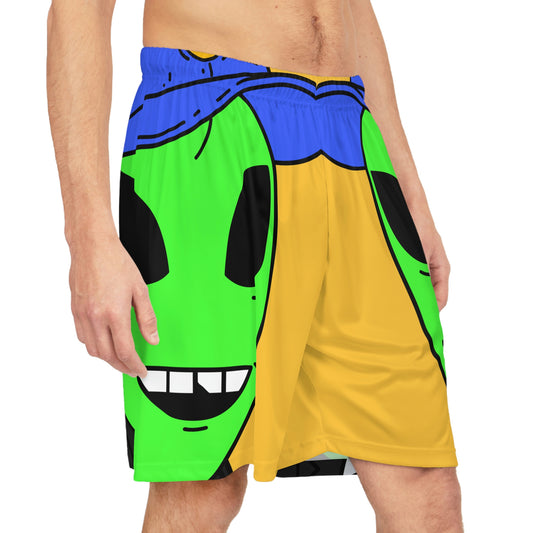 Alien Business Tycoon Visitor Basketball Shorts