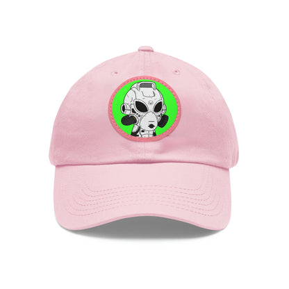 Alien LOL Visitor Dad Hat with Leather Patch (Round)