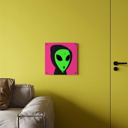 Anonymous Anon Alien Visitor Acrylic Wall Art Panels