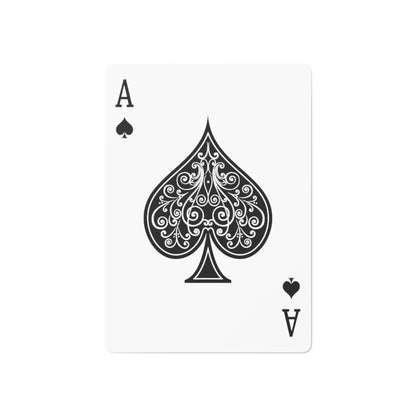 Llama Lovers: Heart and Animal Design Graphic Custom Poker Cards