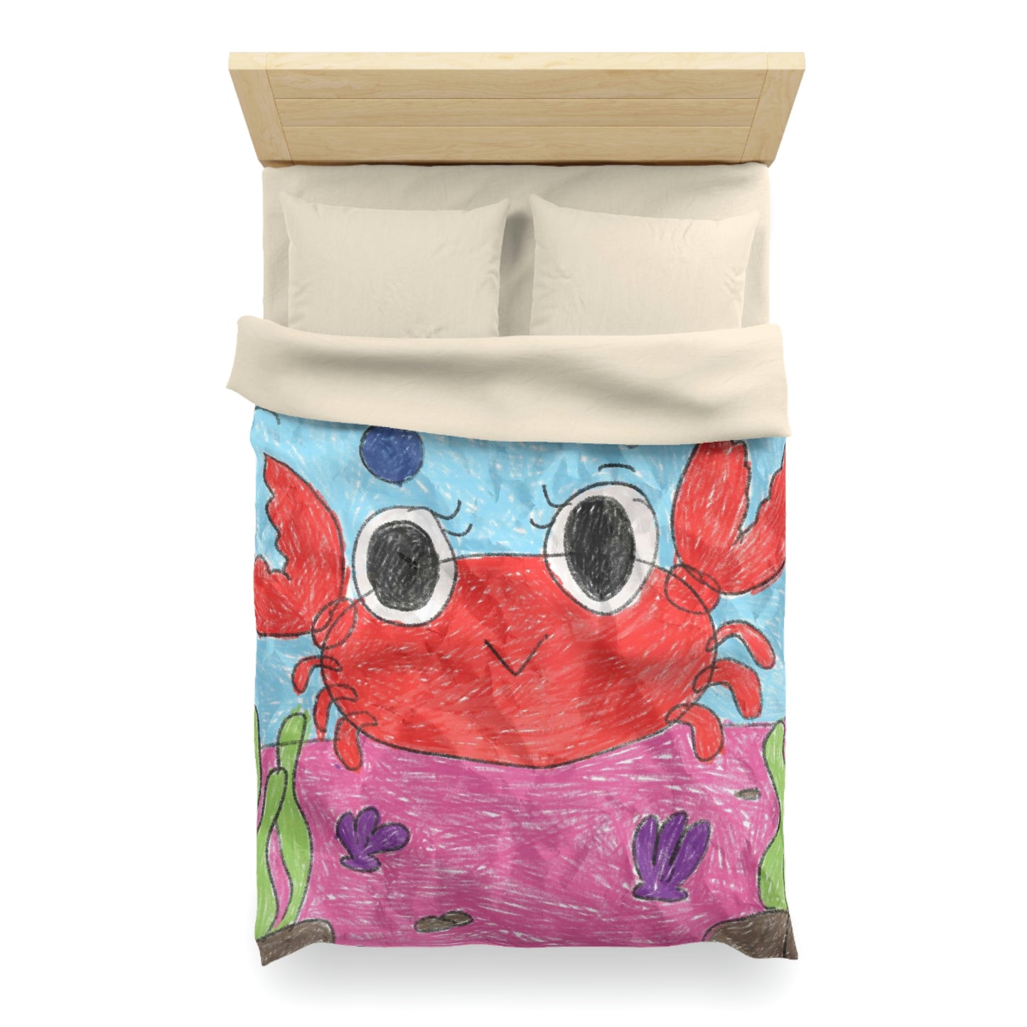 Lobster Crab Graphic Sea Lovers Microfiber Duvet Cover