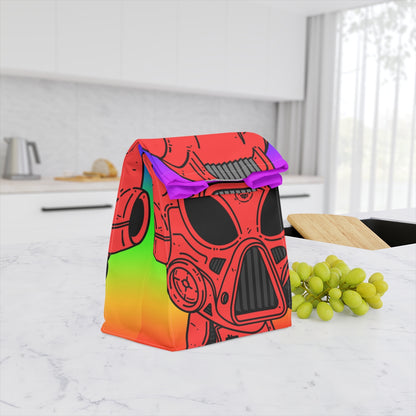 LOL Rainbow Armored Red Future Alien Cyborg Machine Visitor Polyester Lunch Bag