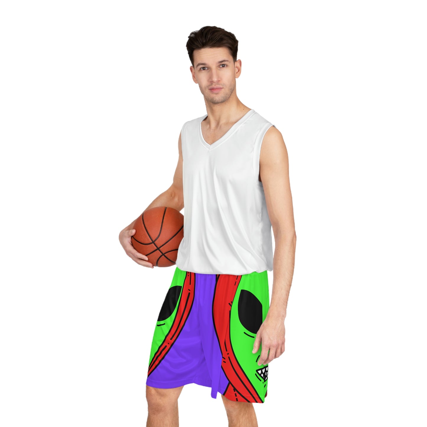 Alien Anon Visitor Basketball Shorts (AOP)