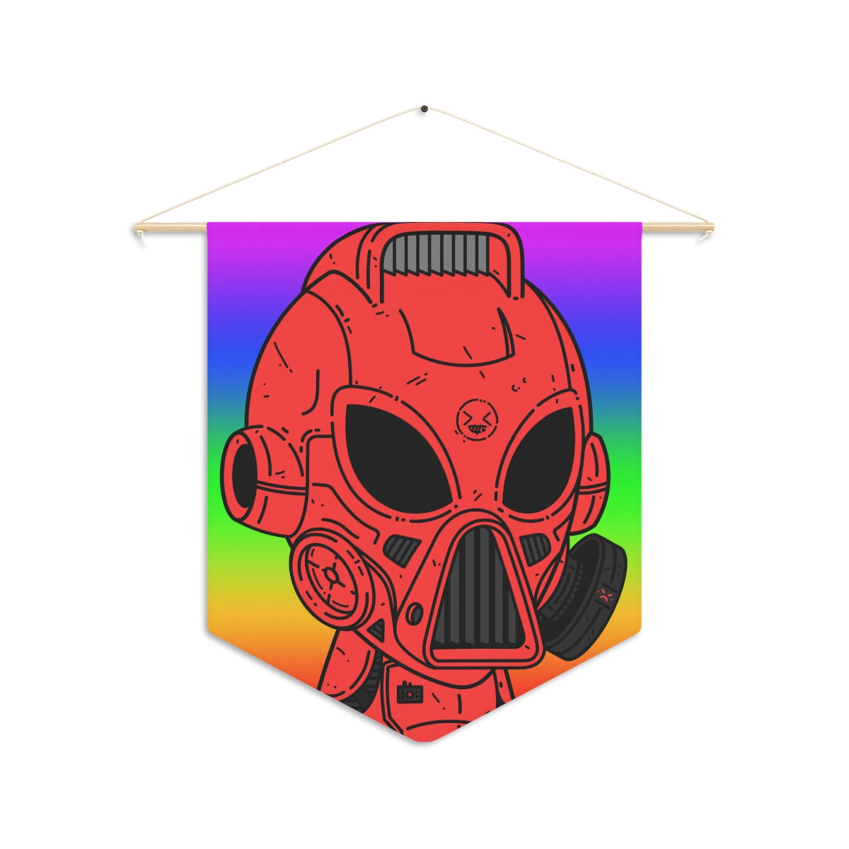 LOL Rainbow Armored Red Future Alien Cyborg Machine Visitor Pennant