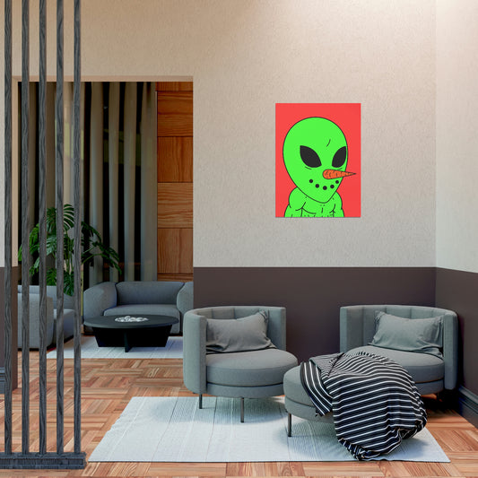 Veggie Visi Alien Vegetable Visitor Uncoated Posters
