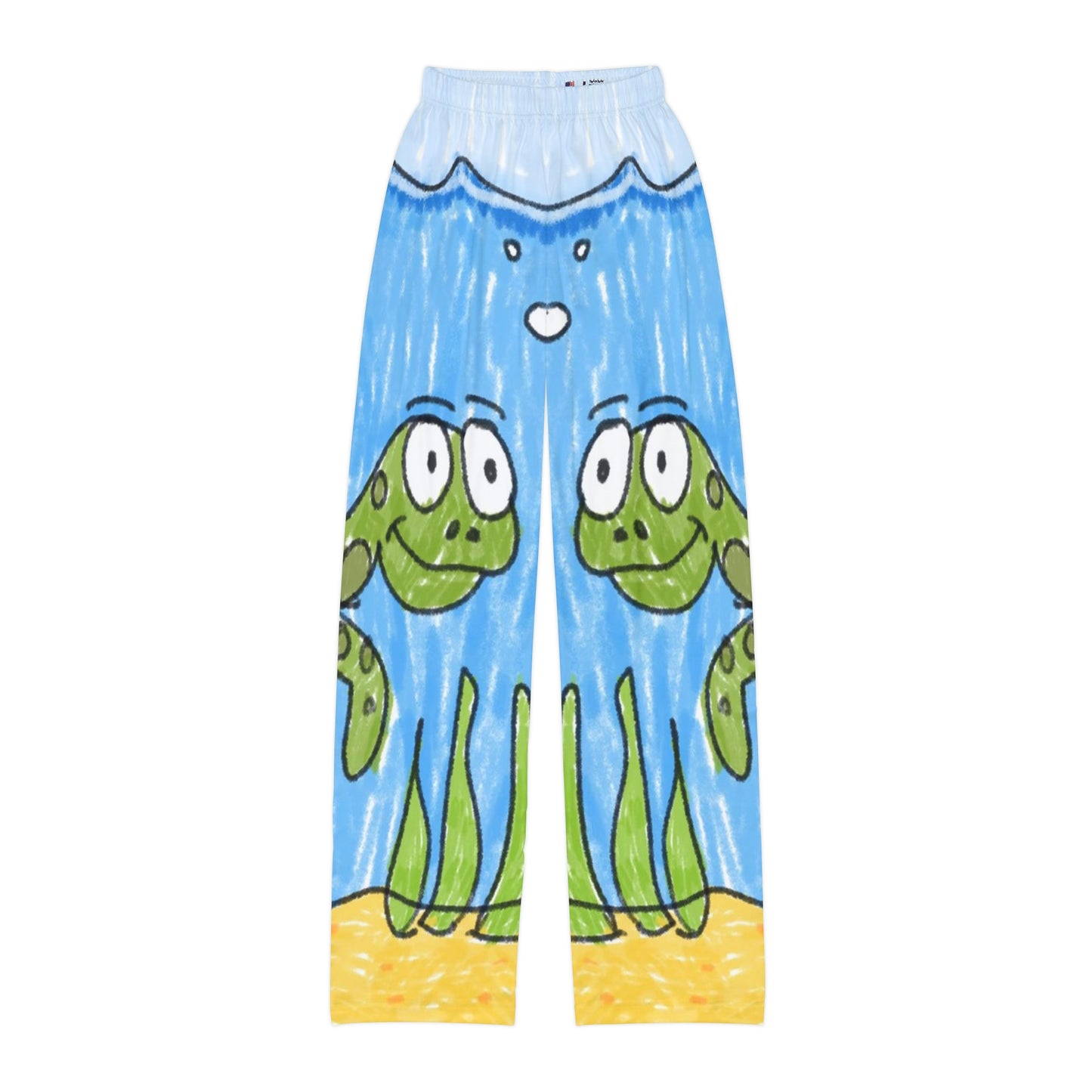 Pantalones de pijama para niños Sea Turtle Beach Sand Ocean 