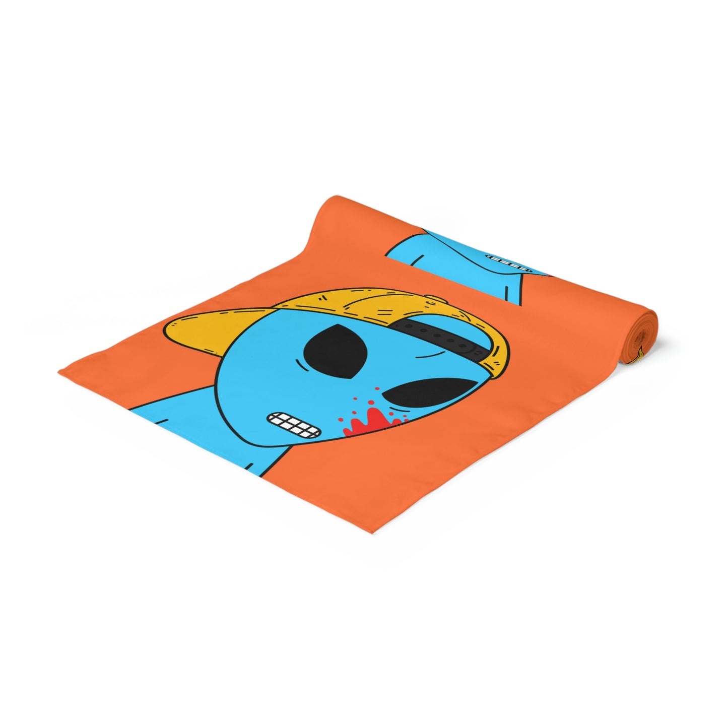 Alien Blue Bood Visitor Table Runner