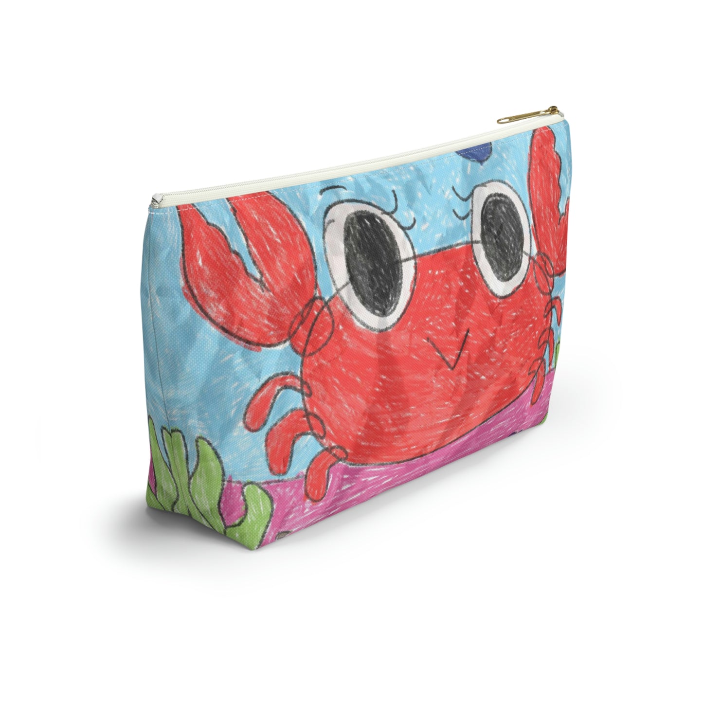 Lobster Crab Graphic Sea Lovers Accessory Pouch w T-bottom