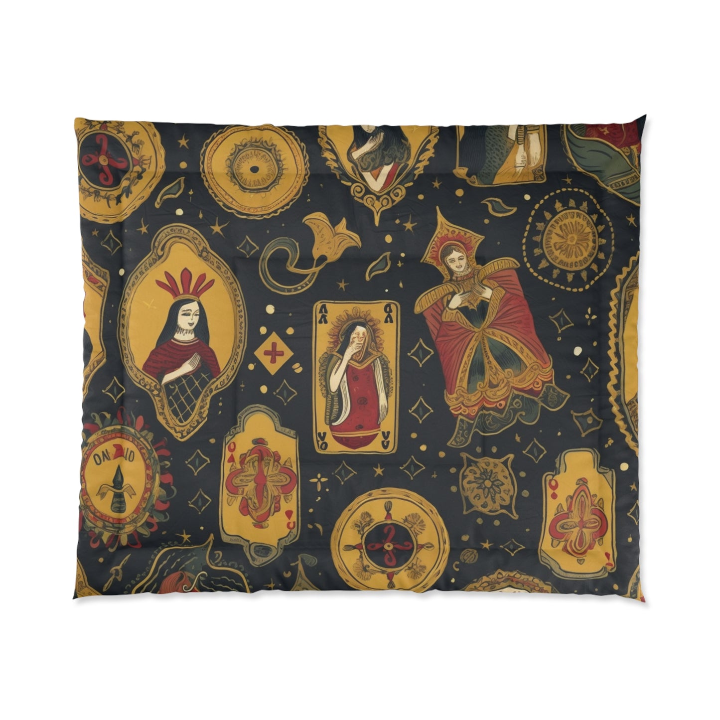 Tarot Card Art & Symbolism Inspired Pattern Design Comforter